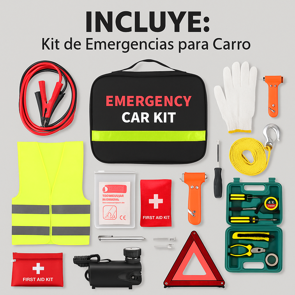 Kit de Herramientas para Emergencias de Automovil