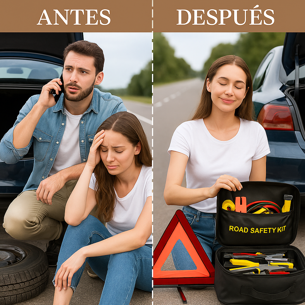 Kit de Herramientas para Emergencias de Automovil