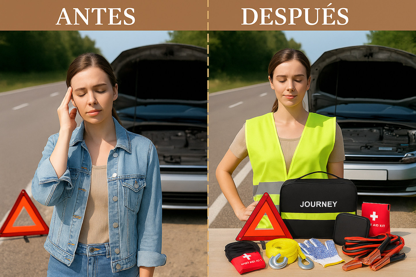 Kit de Herramientas para Emergencias de Automovil