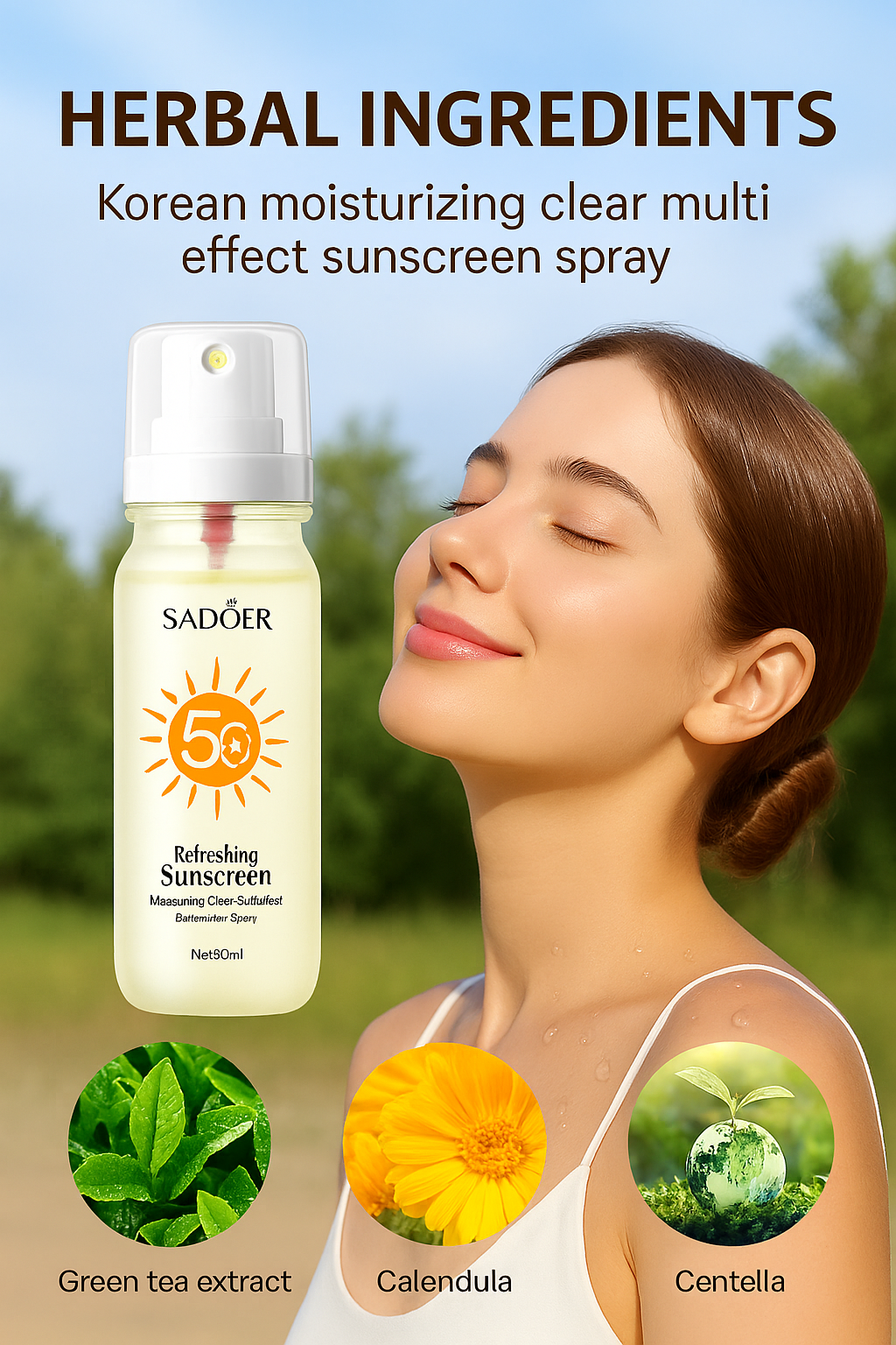 Agua solar Koreana - Bloqueador en agua